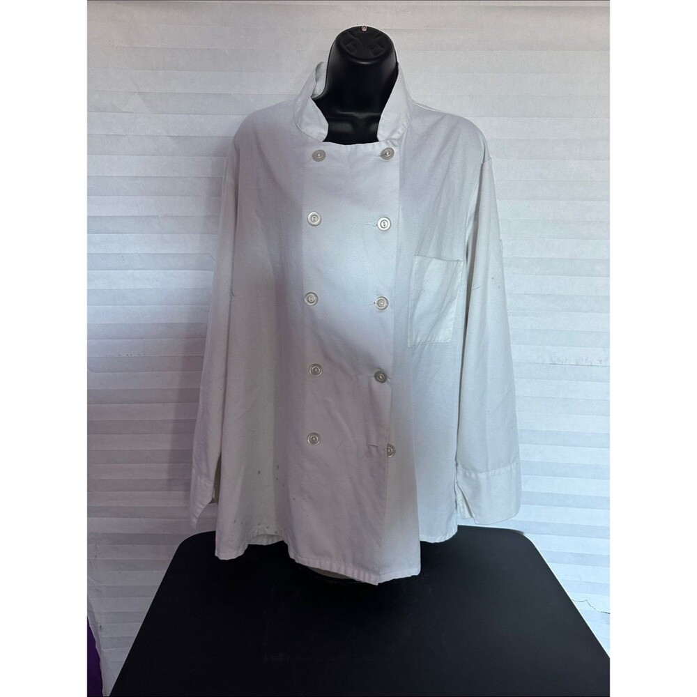 Republic Masters White Chef's Jacket Size Medium Professional Kitchen Coat